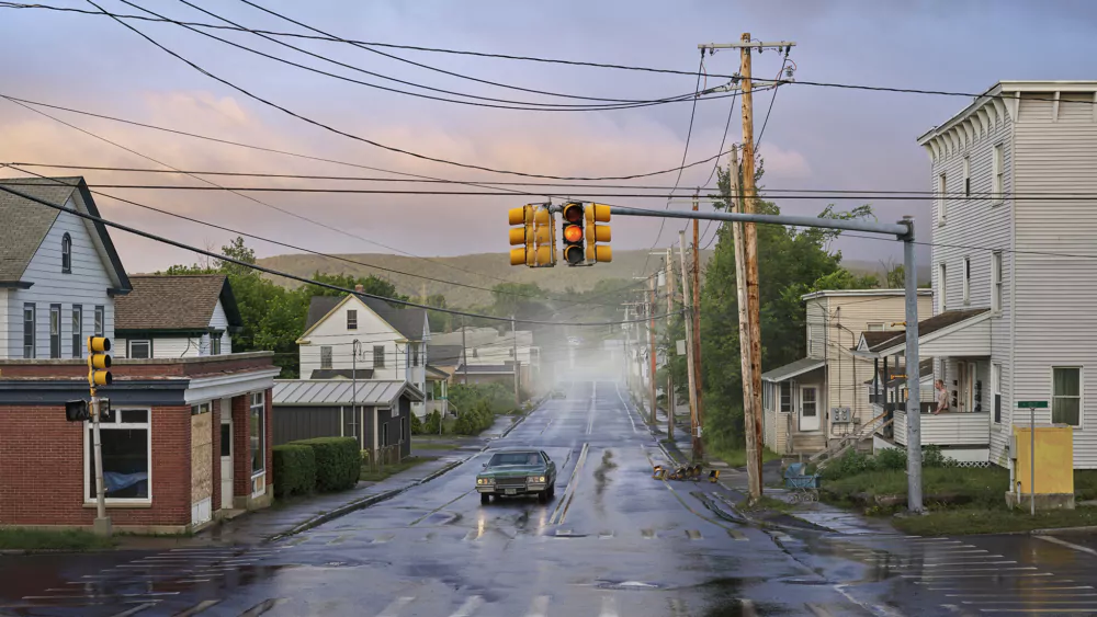 Alone-Street, 2018-2019, framed archival pigment print mounted to dibond, 145 × 243 × 5 cm — 57 1/8 × 95 2/3 × 1 1 in, edition of 4 + 2AP